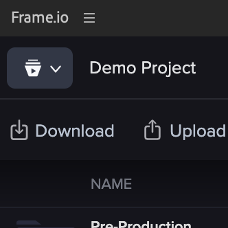 Frame.IO Panel