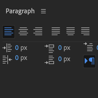 Paragraph Panel