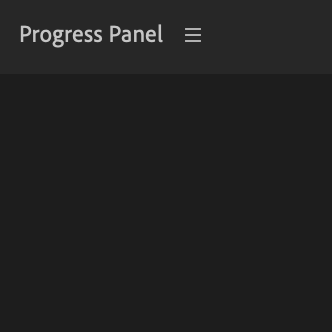 Progress Panel